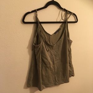 Army green Abercrombie and Fitch spaghetti strap